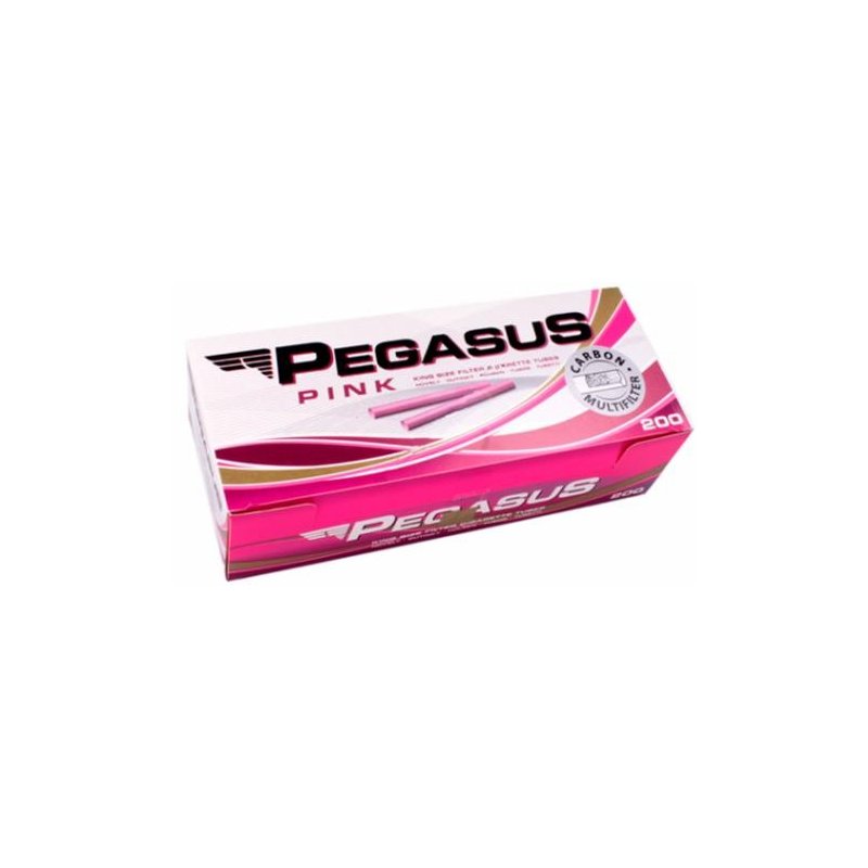 Tuburi tigari Pegasus Pink Multifilter Carbon 200