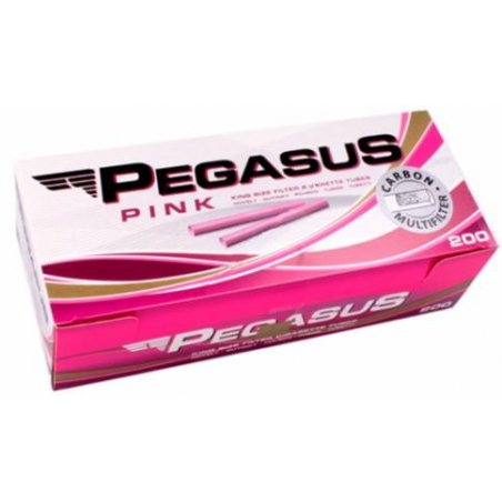 Tuburi tigari Pegasus Pink Multifilter Carbon 200