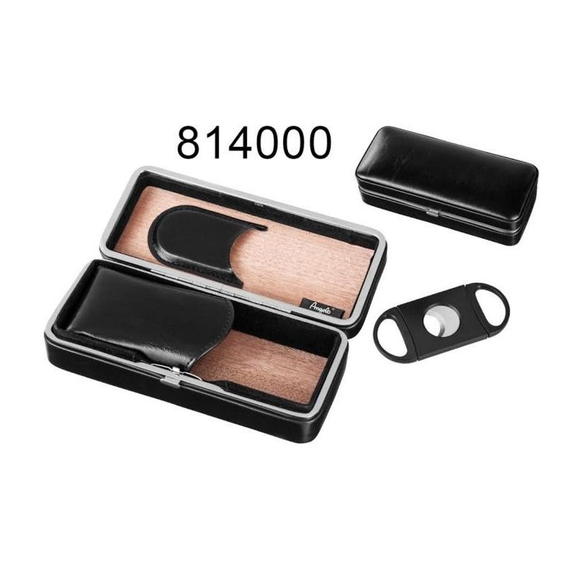 Humidor 3 trabucuri si cutit Angelo