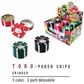Grinder tutun Poker Chips Toro