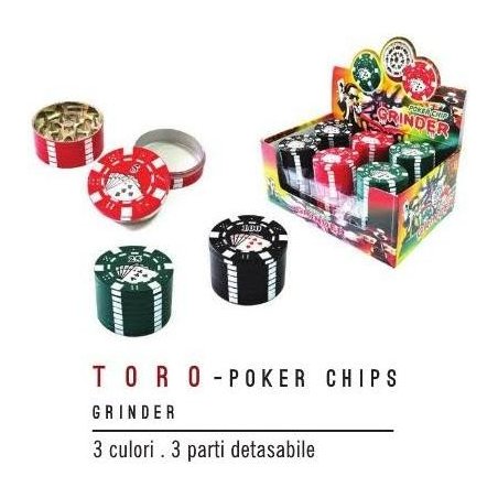 Grinder tutun Poker Chips Toro