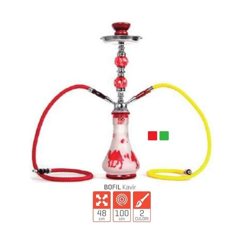 Narghilea Kavir 48cm 2 furtunuri Bofil