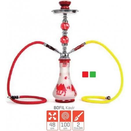 Narghilea Kavir 48cm 2 furtunuri Bofil