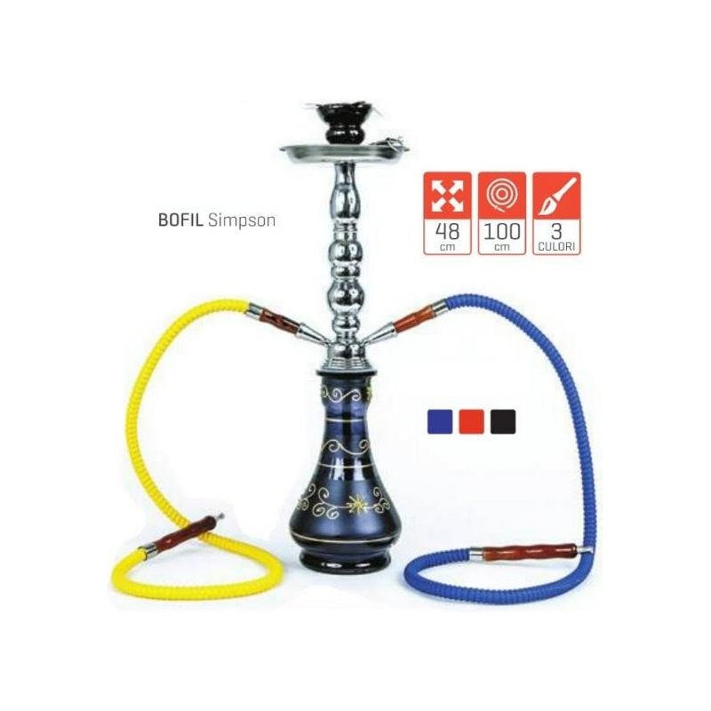Narghilea Simpson 48cm 2 furtunuri Bofil