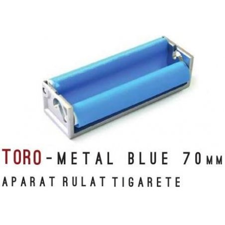 Aparat rulat tigarete metal Blue 70 mm Toro