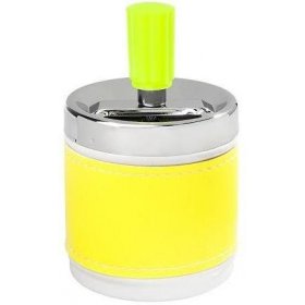 Scrumiera rotativa Angelo galben neon 7 cm