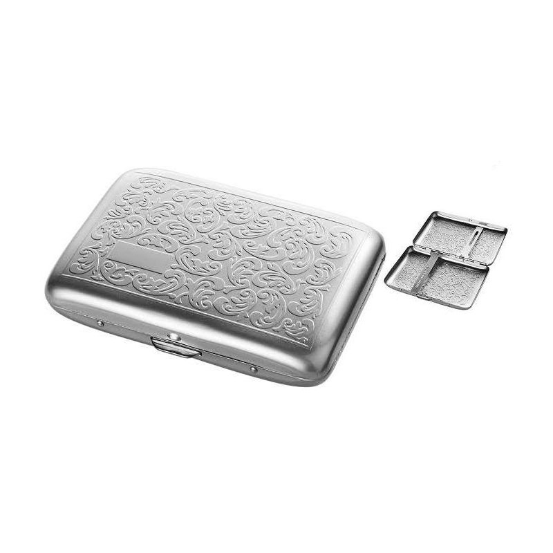Tabachera Angelo Chrome Design Floral 14 tigarete