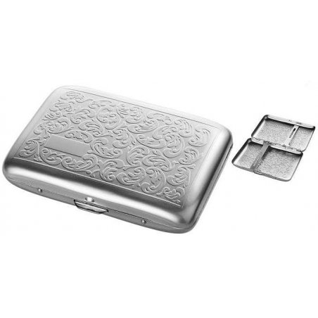 Tabachera Angelo Chrome Design Floral 14 tigarete