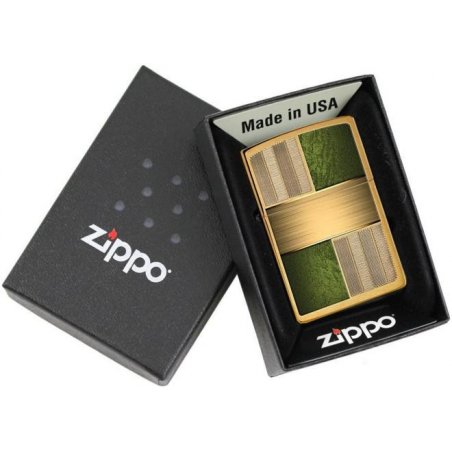 Bricheta Zippo Brushed Brass Solid