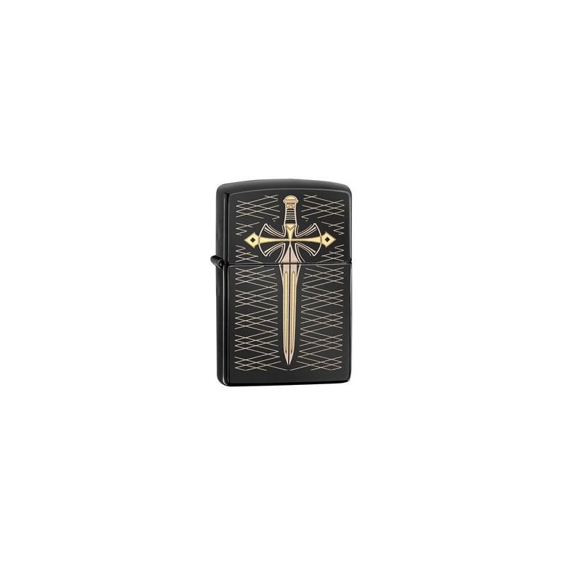 Bricheta Zippo Sword Laser Two Tones Ebony