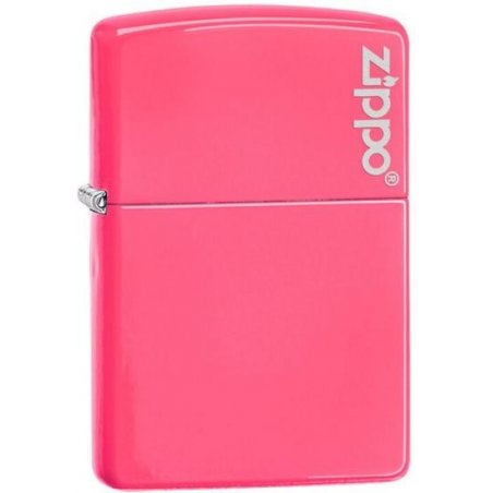 Bricheta Zippo Neon Pink Logo
