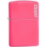 Bricheta Zippo Neon Pink Logo