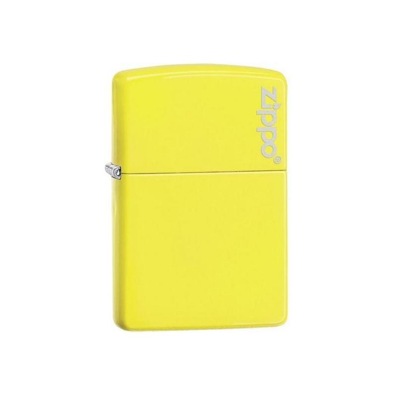 Bricheta Zippo Plain Logo Neon Yellow