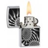 Bricheta Zippo Metal Abstract Brushed Chrome