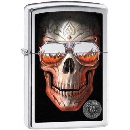 Bricheta Zippo Anne Stokes Coll 6 Polished Chrome