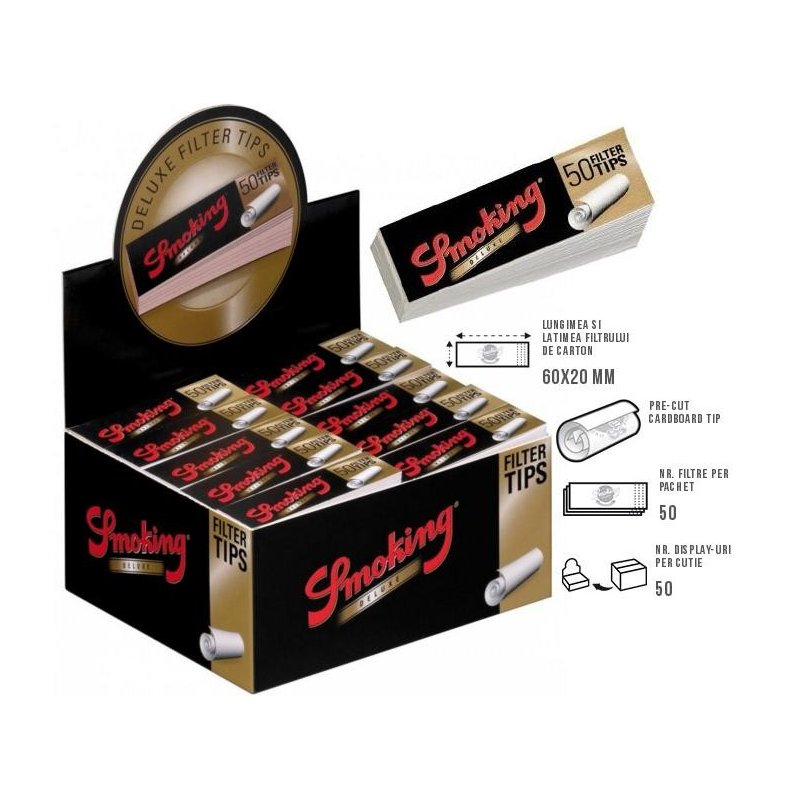 Filtre carton Smoking Filters Tip 50 pachete