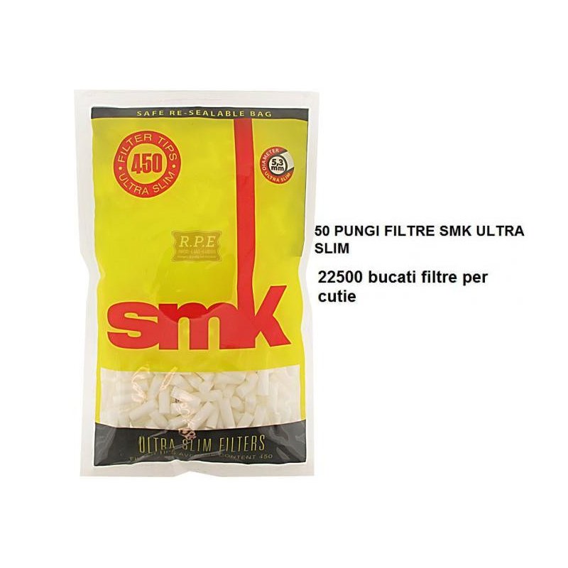 Filtre tigari SMK Filters Ultra Slim 50 pungi