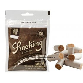 Filtre tigari Smoking Filters Brown Slim 10 pungi