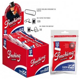 Filtre tigari Smoking Filters Classic Slim Long 30 pungi