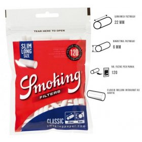 Filtre tigari Smoking Filters Classic Slim Long 30 pungi