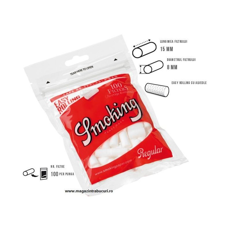 Filtre tigari Smoking Easy Regular 100