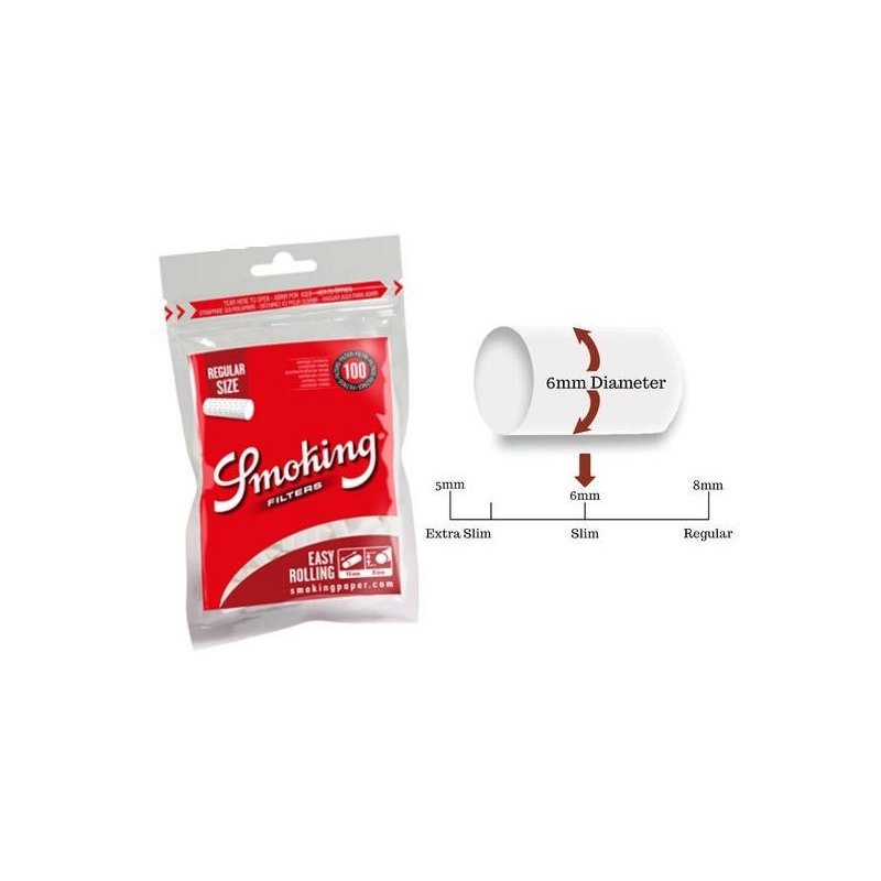 Filtre tigari Smoking Easy Regular 100