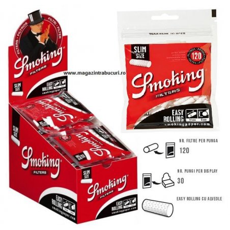 Filtre tigari Smoking Easy Slim 30 pungi