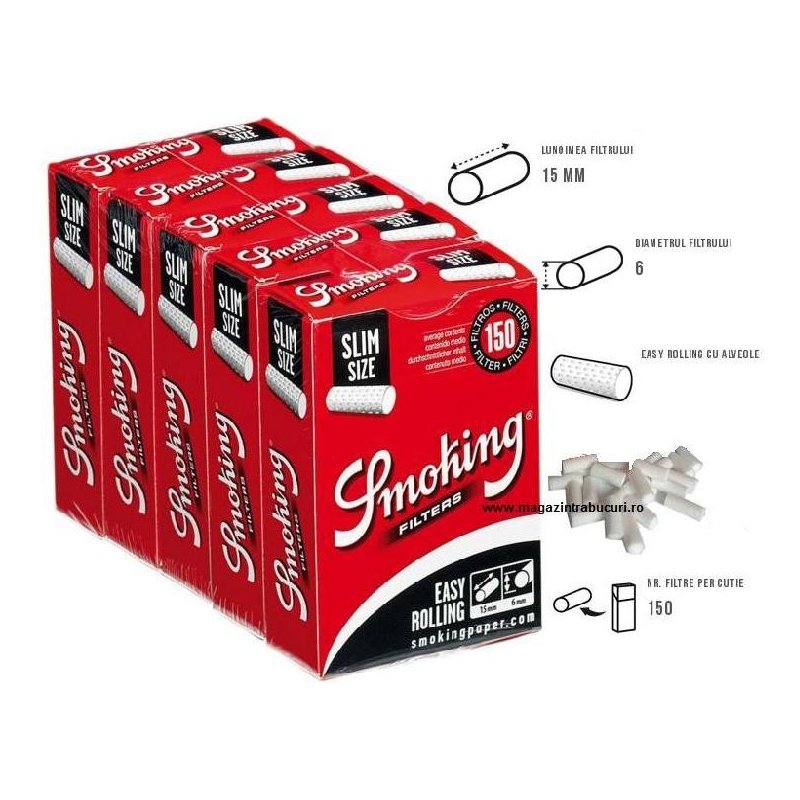 Filtre tigari Smoking Easy Slim 50 pachete