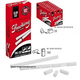 Filtre tigari Smoking Pre-cut Slim 20 pachete