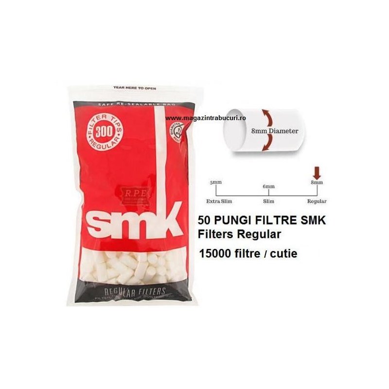 Filtre tigari SMK Filters Regular 50 pungi