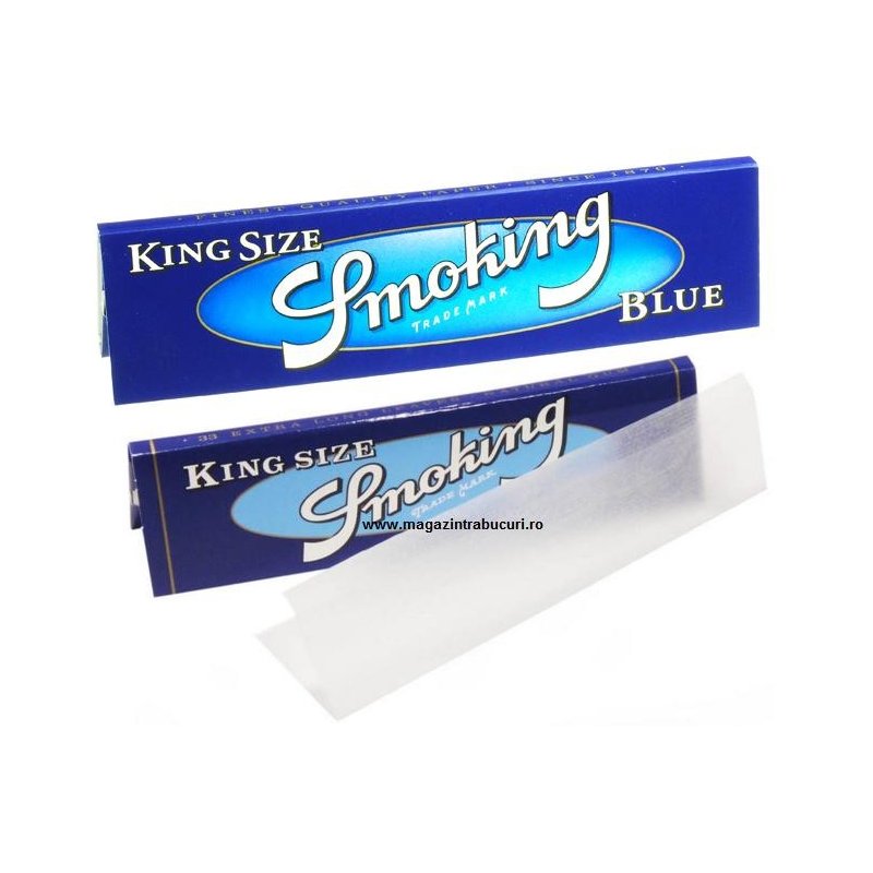 Foite rulat tigari Smoking King Size Blue 50 pachete