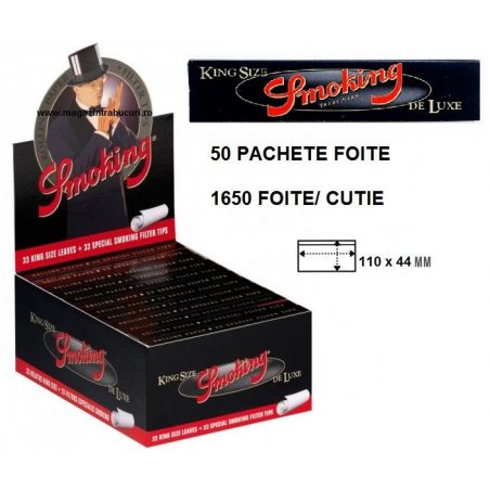 Foite rulat tigari Smoking King Size Deluxe 50 pachete