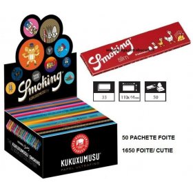 Foite rulat tigari Smoking King Size Kukuxumusu 50 pachete