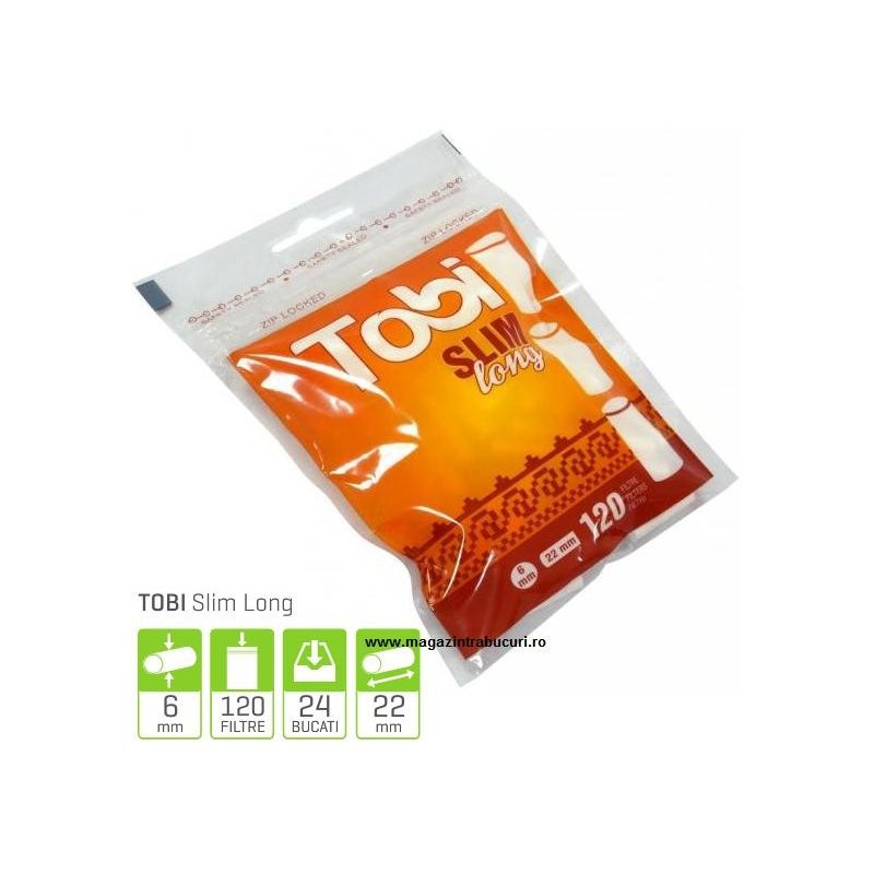 Filtre rulat tigari Tobi Slim Long 120