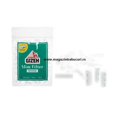Filtre rulat tigari Gizeh Slim Menthol 120