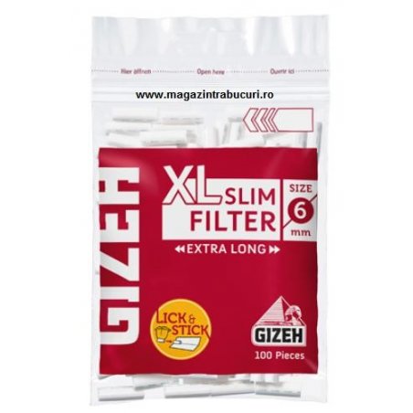 Filtre rulat tigari Gizeh Slim Red Long 100