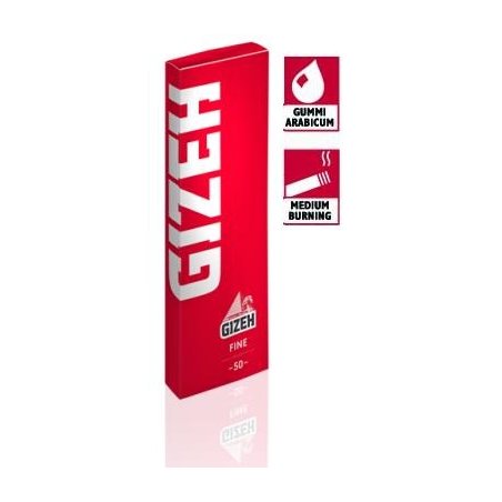 Foite rulat tigari Gizeh Fine Red 50
