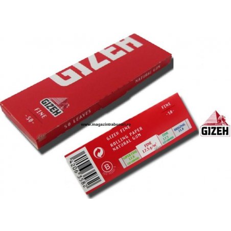 Foite rulat tigari Gizeh Fine Red 50