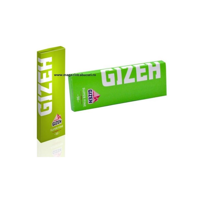 Foite rulat tigari Gizeh Super Fine Green 50