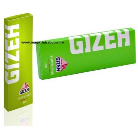 Foite rulat tigari Gizeh Super Fine Green 50