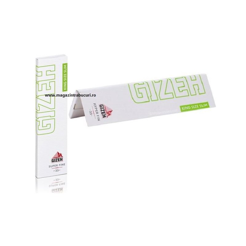 Foite rulat tigari Gizeh Super Fine Slim King Size 33