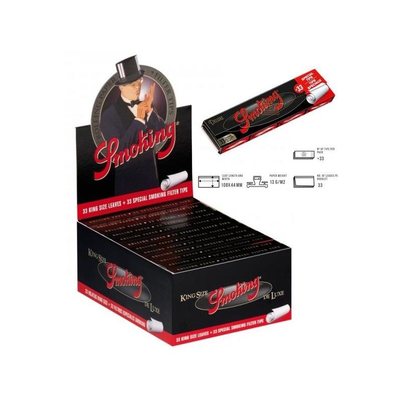 Foite si filtre Smoking King Size De Luxe 24 pachete