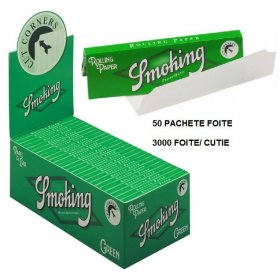 Foite rulat tigari Smoking Regular Green 50 pachete