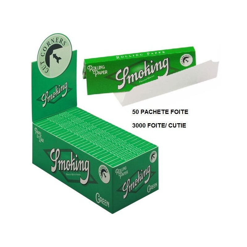 Foite rulat tigari Smoking Regular Green 50 pachete
