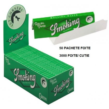 Foite rulat tigari Smoking Regular Green 50 pachete