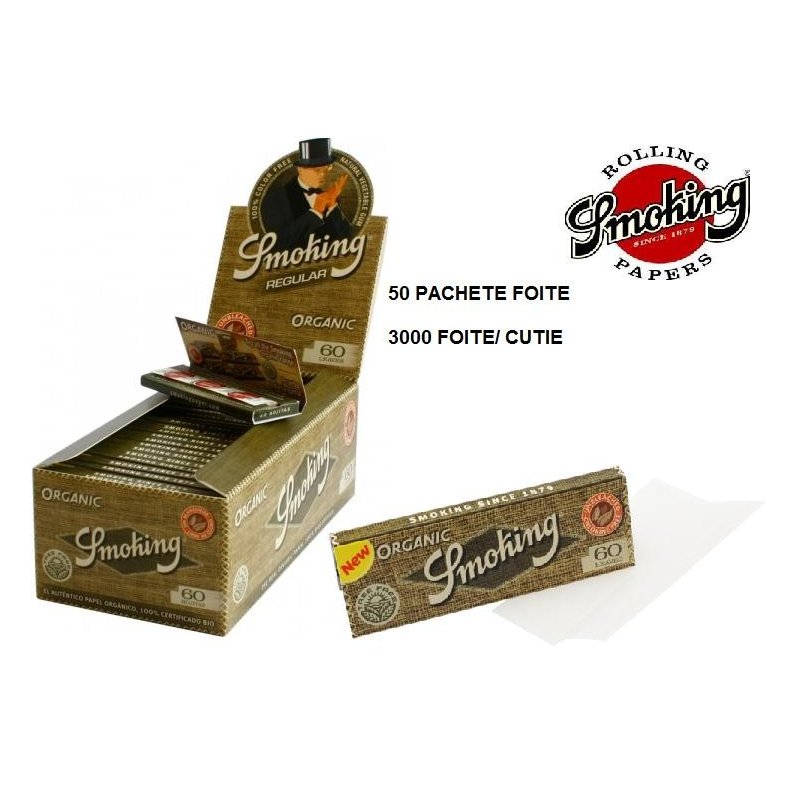 Foite rulat tigari Smoking Regular Organic 50 pachete