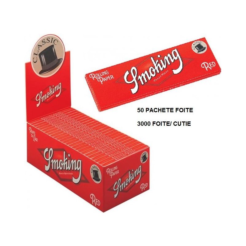 Foite rulat tigari Smoking Regular Red 50 pachete