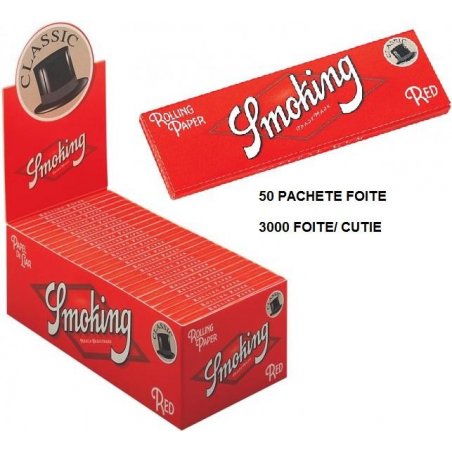 Foite rulat tigari Smoking Regular Red 50 pachete