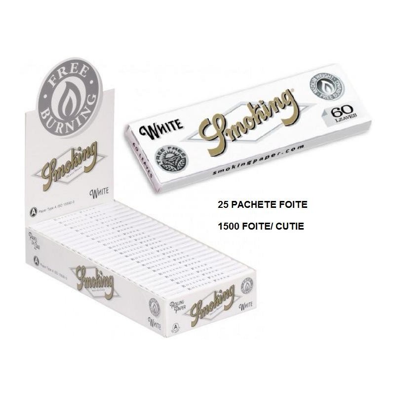 Foite rulat tigari Smoking Regular White 25 pachete