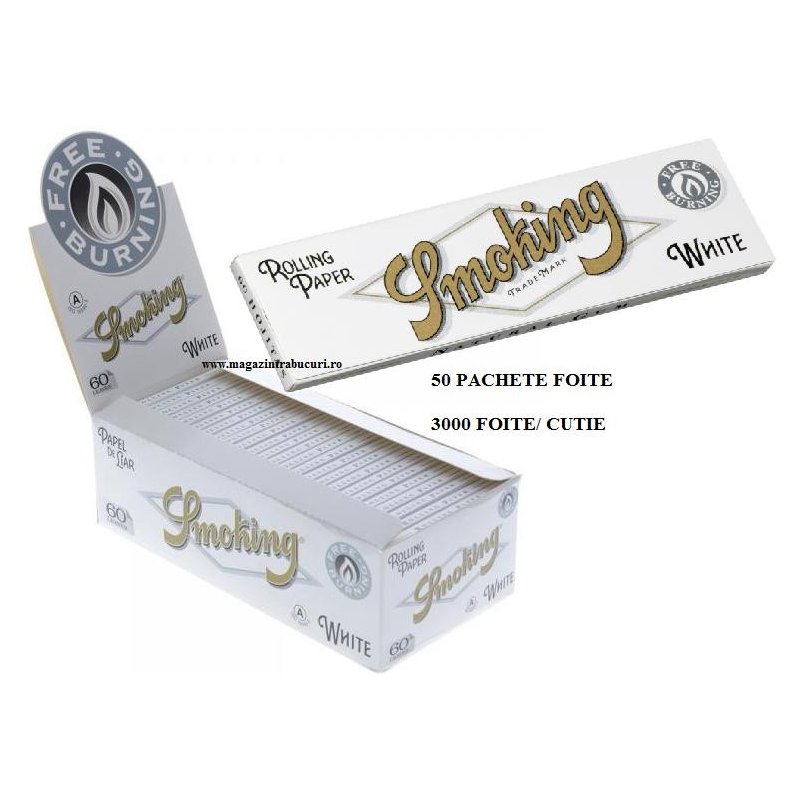 Foite rulat tigari Smoking Regular White 50 pachete